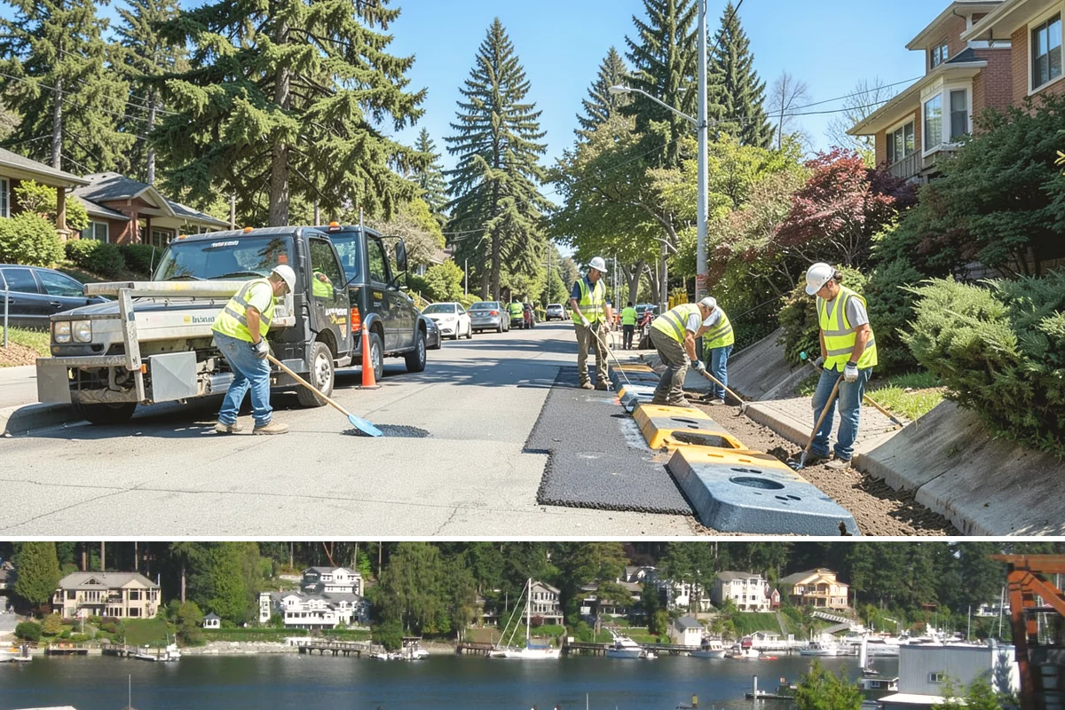 Turf Edging in Gig Harbor, Pierce County, WA - Edging peaks alongside active mowing from spring through early fall, with lighter touch-ups during the slow-growth wet season to...