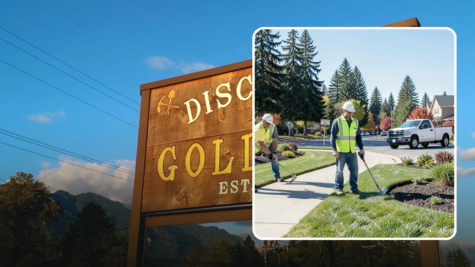 Turf Edging in Gold Bar, Snohomish County, WA - Crisp mechanical edging along walks, curbs, and beds that gives public grounds a finished, professional look.