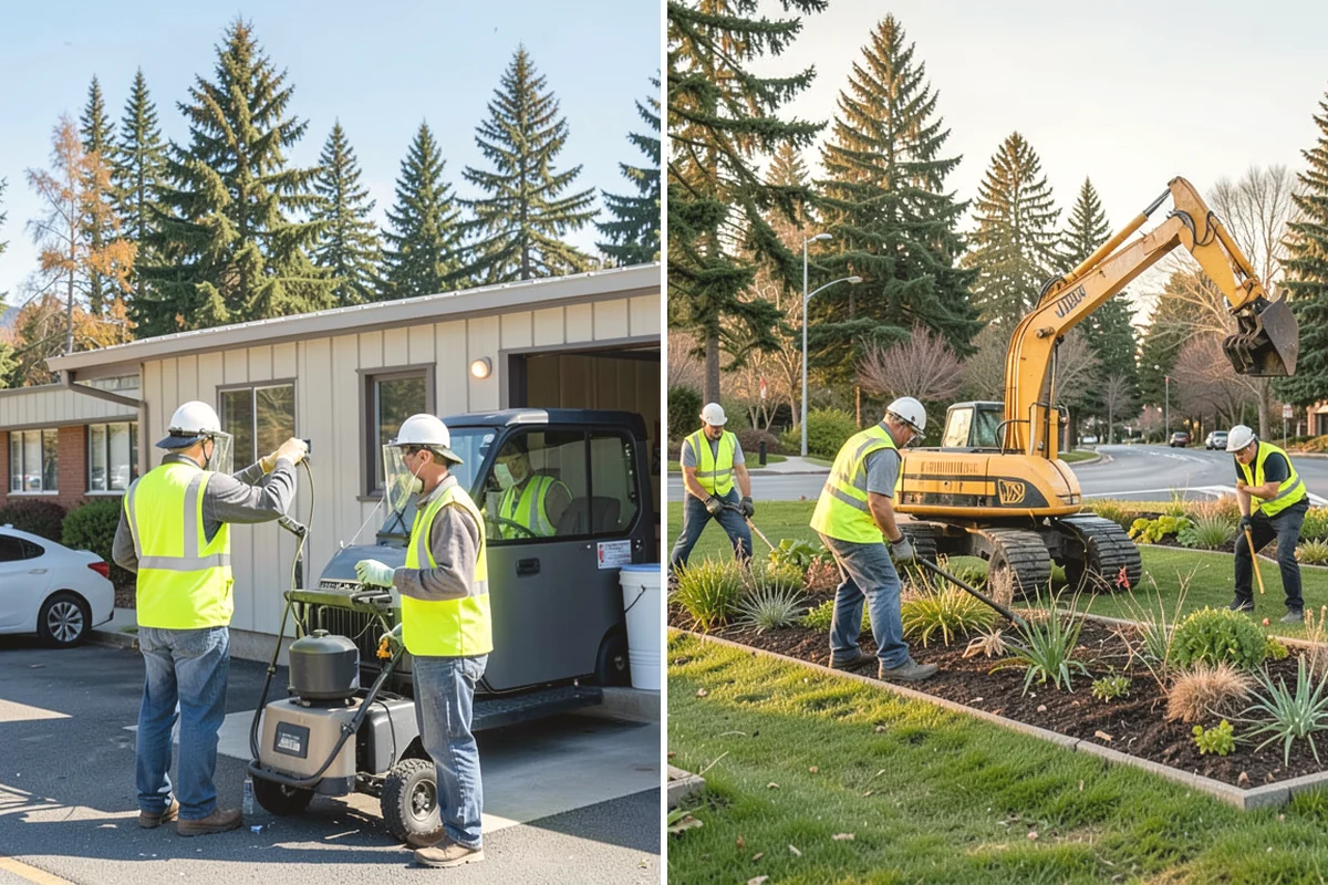 Turf Edging in Monroe, Snohomish County, WA - Identify all edges along walks, curbs, drives, and beds
