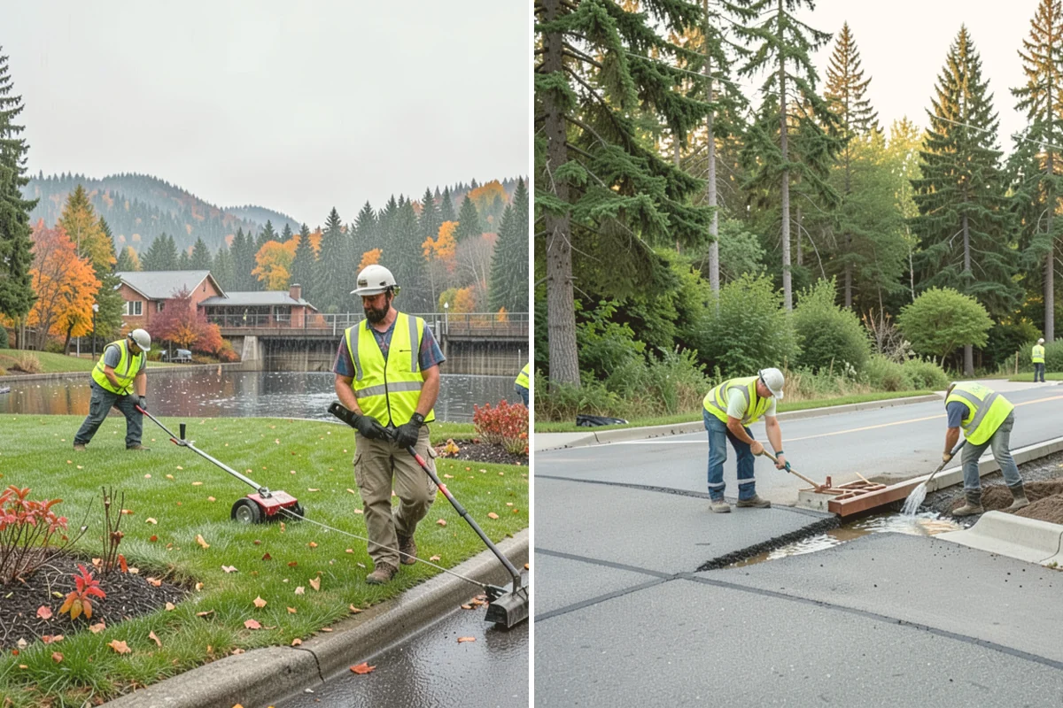 Turf Edging in Sammamish, King County, WA - Identify all edges along walks, curbs, drives, and beds