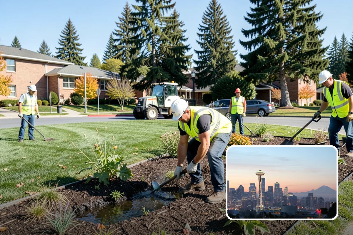 Turf Edging in Seattle, King County, WA - Sharp, professional definition at every hardscape edge