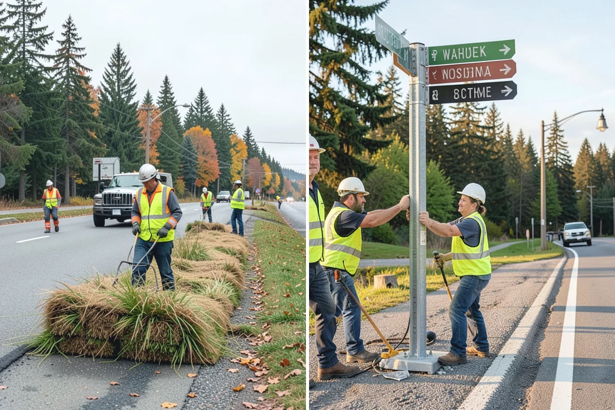 Turf Edging in Skykomish, King County, WA - Identify all edges along walks, curbs, drives, and beds