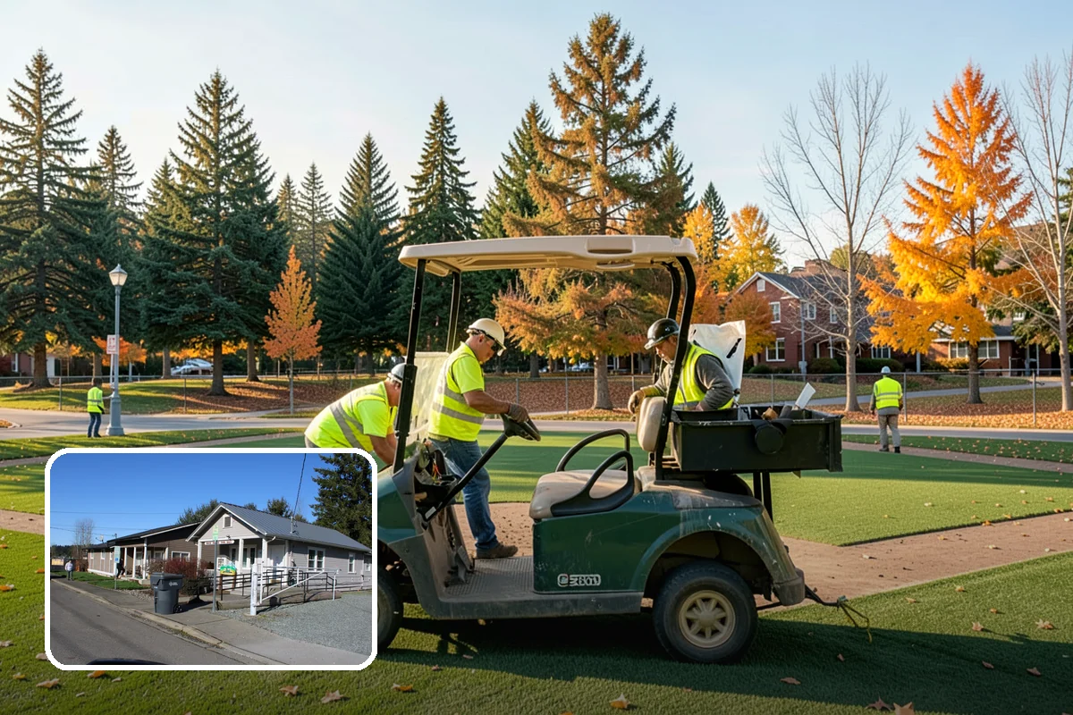 Turf Edging in South Prairie, Pierce County, WA - Sharp, professional definition at every hardscape edge