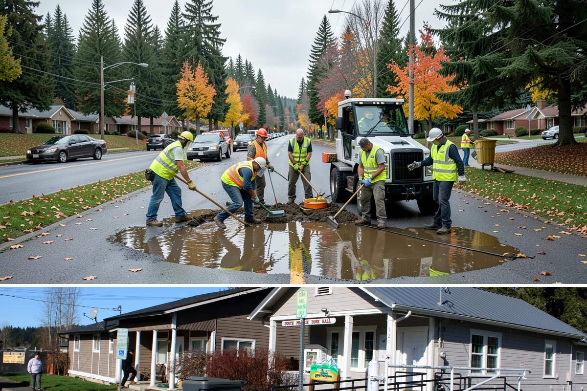 Turf Edging in South Prairie, Pierce County, WA - Edging peaks alongside active mowing from spring through early fall, with lighter touch-ups during the slow-growth wet season to...