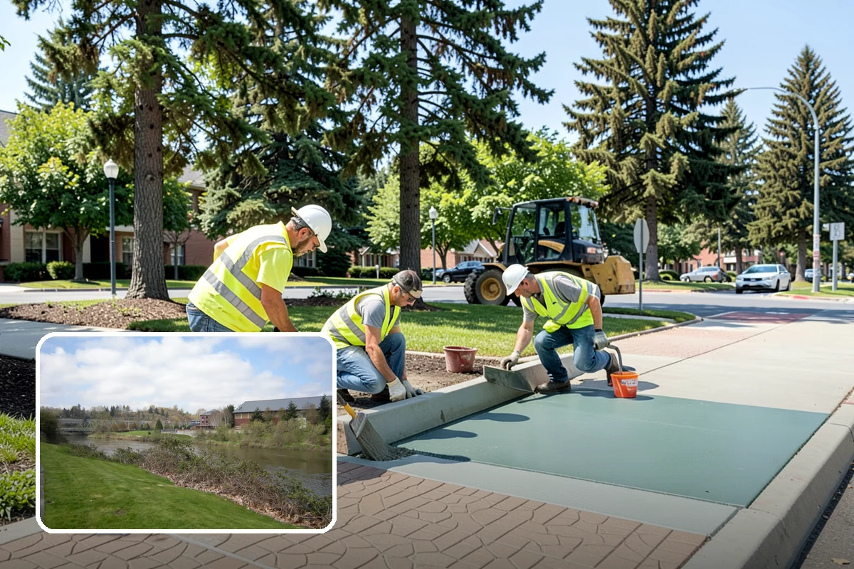 Turf Edging in Tukwila, King County, WA - Sharp, professional definition at every hardscape edge