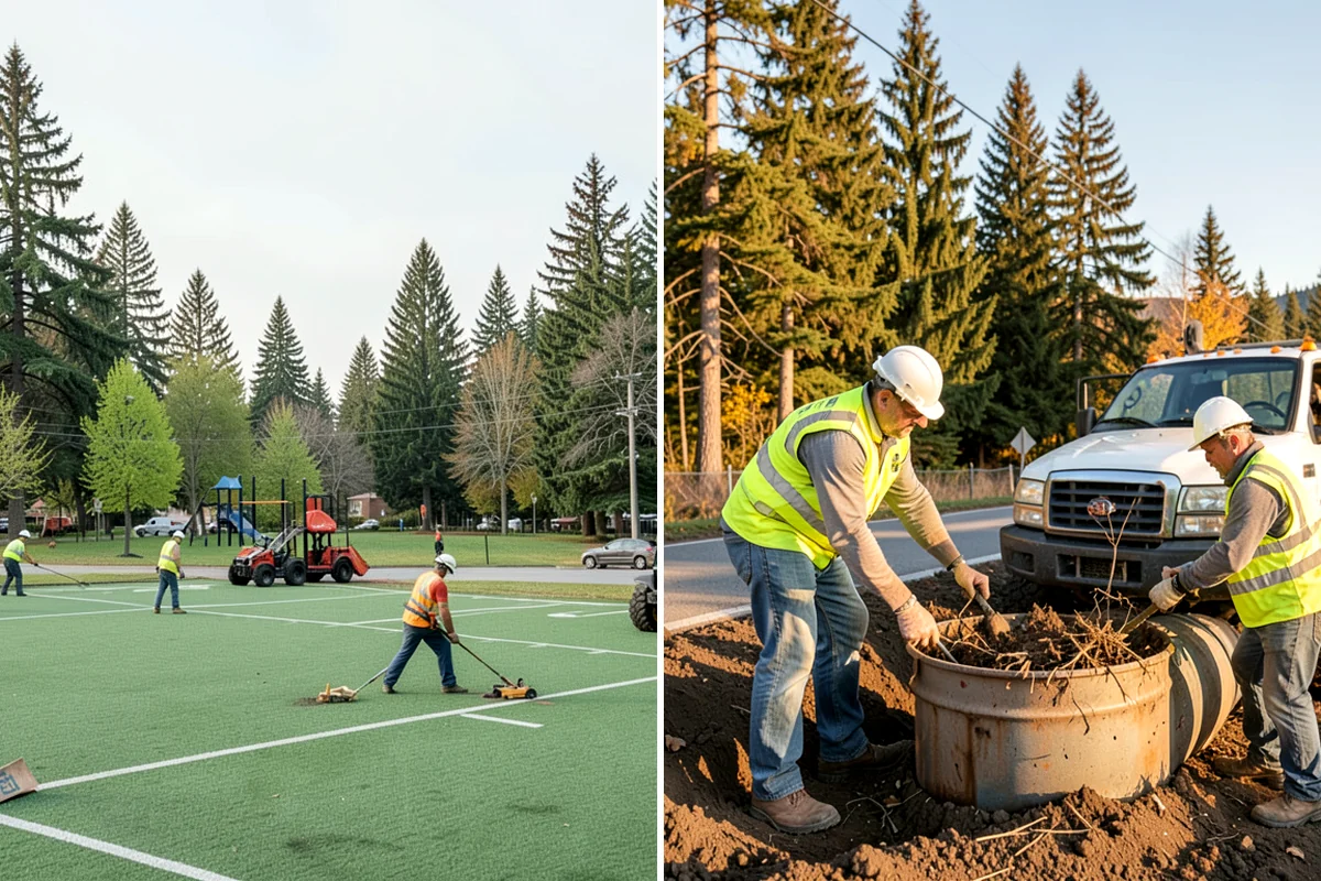 Turf Field Grooming in Everett, Snohomish County, WA - Identify high-traffic wear zones with field staff