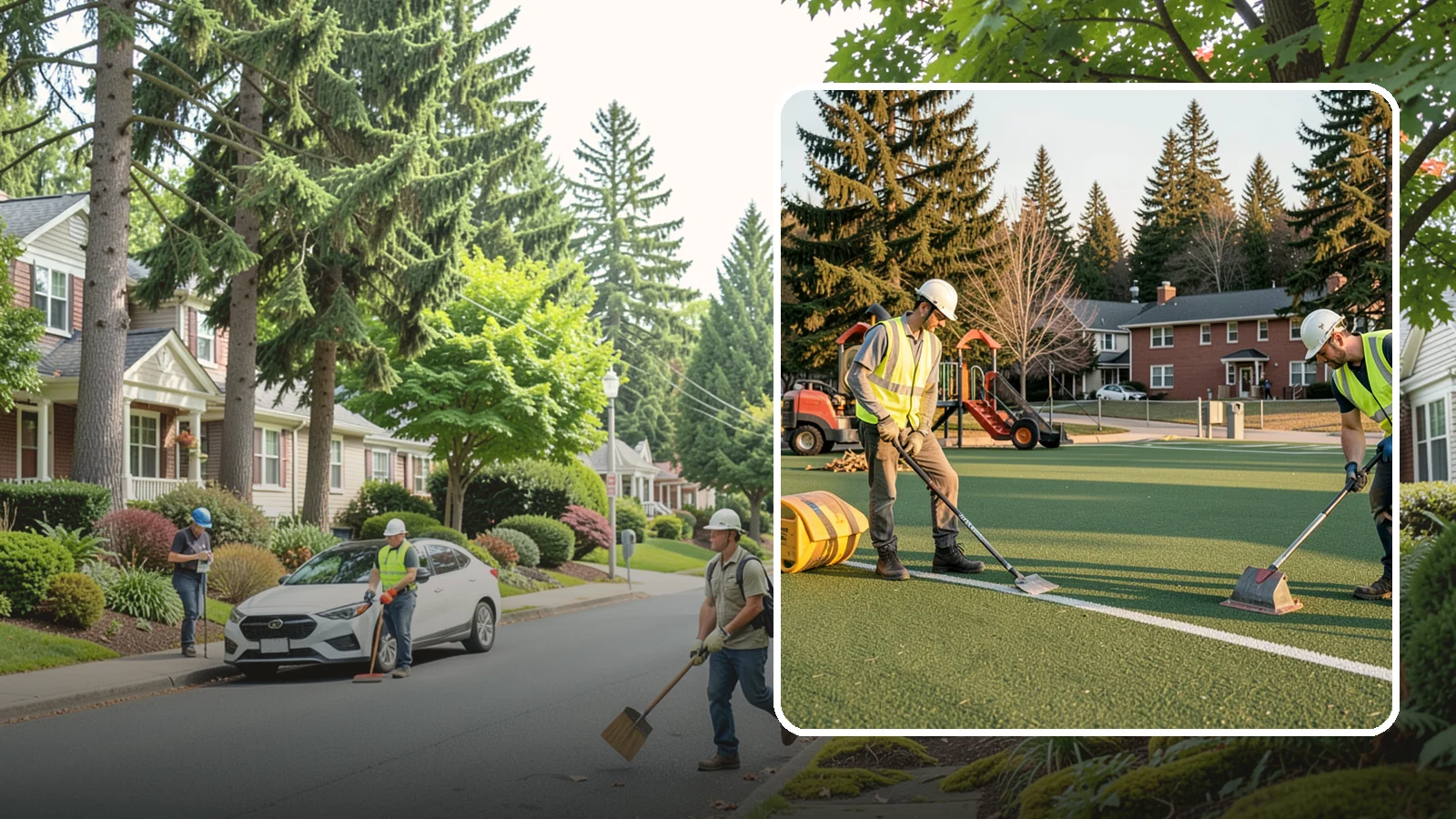Turf Field Maintenance in Beaux Arts Village, King County, WA - Scheduled maintenance of synthetic turf fields to protect safety performance and manufacturer warranty.