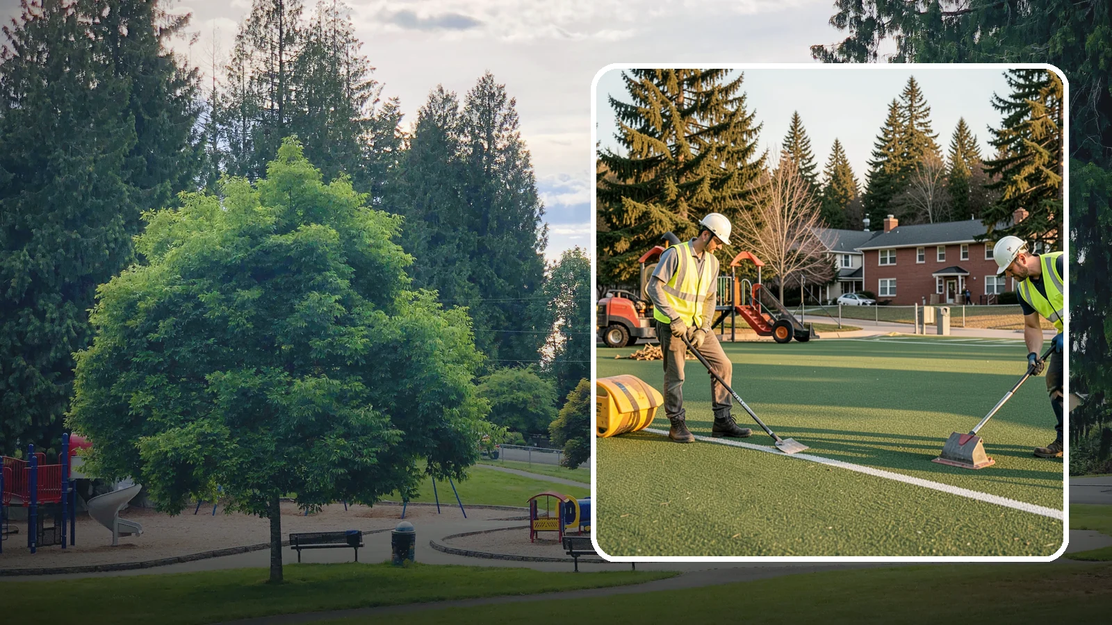 Turf Field Maintenance in Bonney Lake, Pierce County, WA - Scheduled maintenance of synthetic turf fields to protect safety performance and manufacturer warranty.