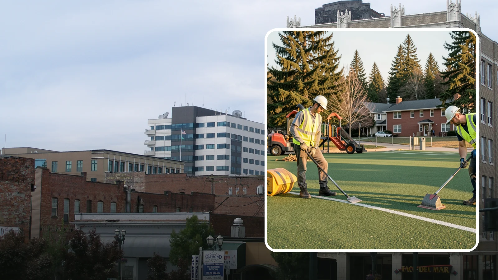 Turf Field Maintenance in Everett, Snohomish County, WA - Scheduled maintenance of synthetic turf fields to protect safety performance and manufacturer warranty.