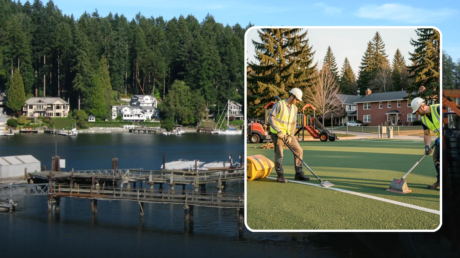 Turf Field Maintenance in Gig Harbor, Pierce County, WA - Scheduled maintenance of synthetic turf fields to protect safety performance and manufacturer warranty.