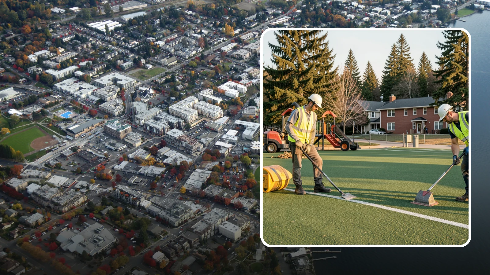 Turf Field Maintenance in Kirkland, King County, WA - Scheduled maintenance of synthetic turf fields to protect safety performance and manufacturer warranty.