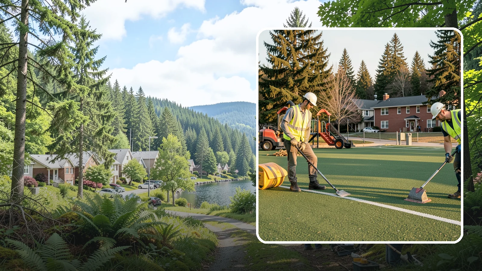 Turf Field Maintenance in Lake Forest Park, King County, WA - Scheduled maintenance of synthetic turf fields to protect safety performance and manufacturer warranty.