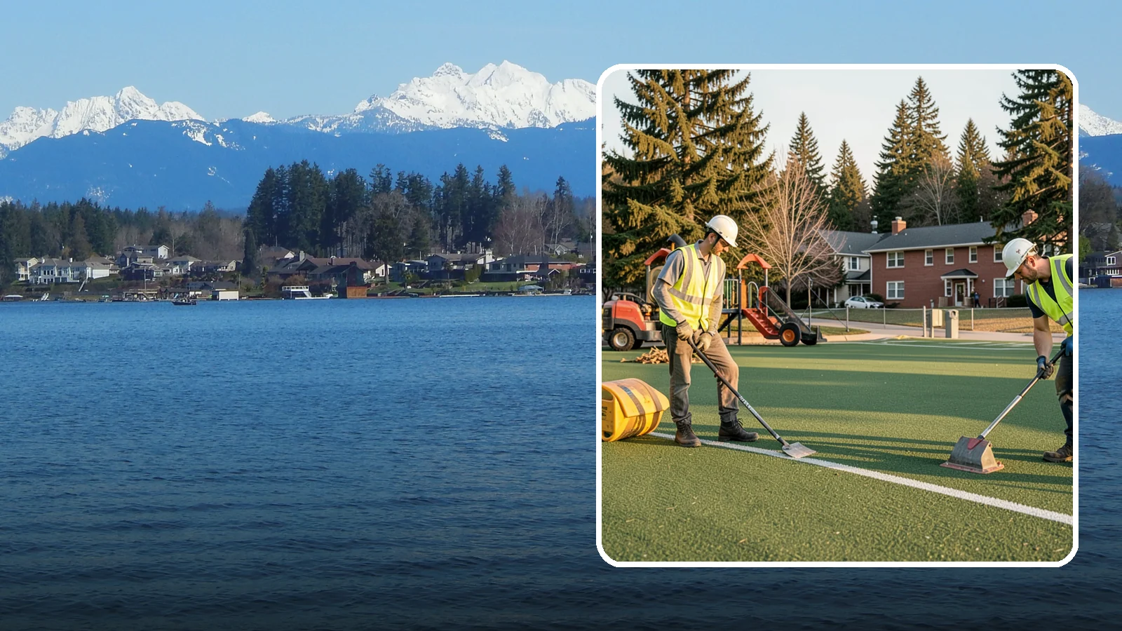 Turf Field Maintenance in Lake Stevens, Snohomish County, WA - Scheduled maintenance of synthetic turf fields to protect safety performance and manufacturer warranty.