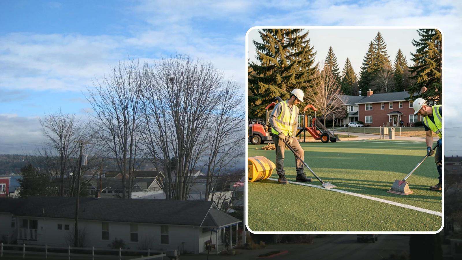 Turf Field Maintenance in Langley, Island County, WA - Scheduled maintenance of synthetic turf fields to protect safety performance and manufacturer warranty.