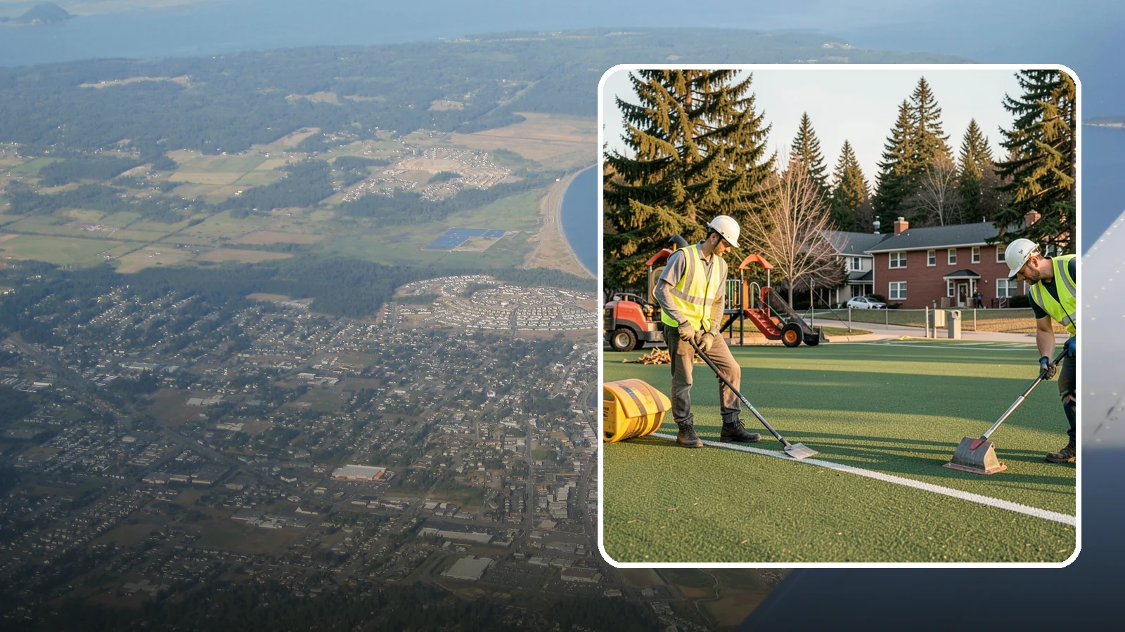 Turf Field Maintenance in Oak Harbor, Island County, WA - Scheduled maintenance of synthetic turf fields to protect safety performance and manufacturer warranty.