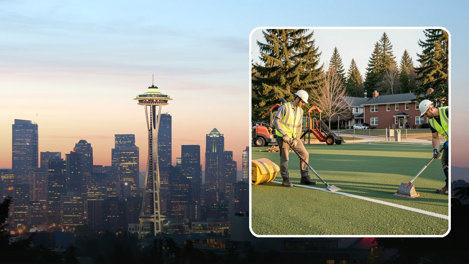 Turf Field Maintenance in Seattle, King County, WA - Scheduled maintenance of synthetic turf fields to protect safety performance and manufacturer warranty.