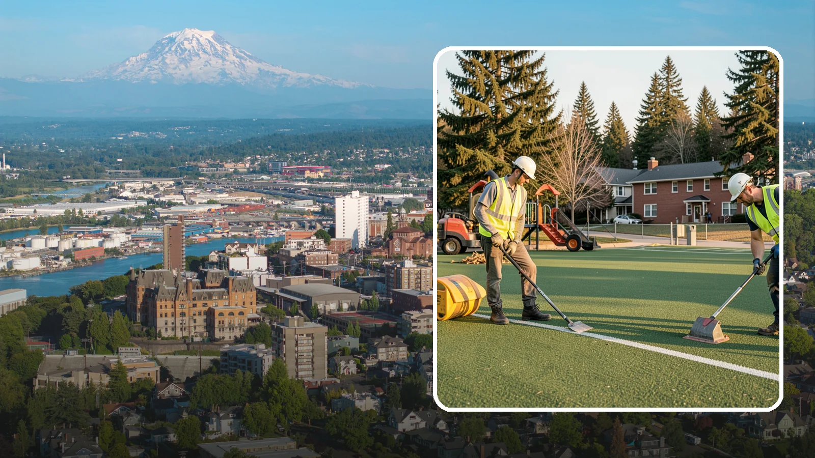 Turf Field Maintenance in Tacoma, Pierce County, WA - Scheduled maintenance of synthetic turf fields to protect safety performance and manufacturer warranty.