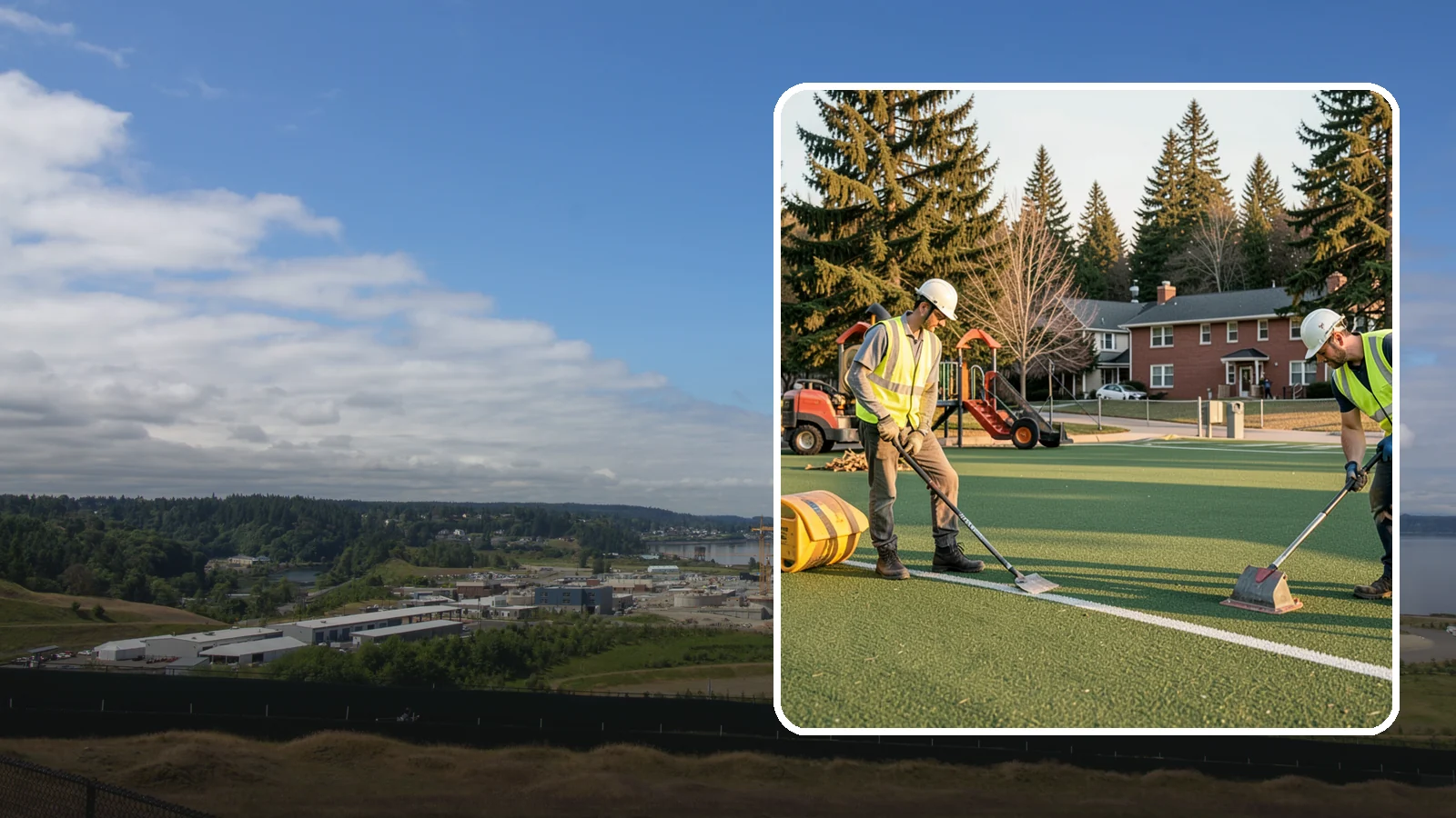 Turf Field Maintenance in University Place, Pierce County, WA - Scheduled maintenance of synthetic turf fields to protect safety performance and manufacturer warranty.