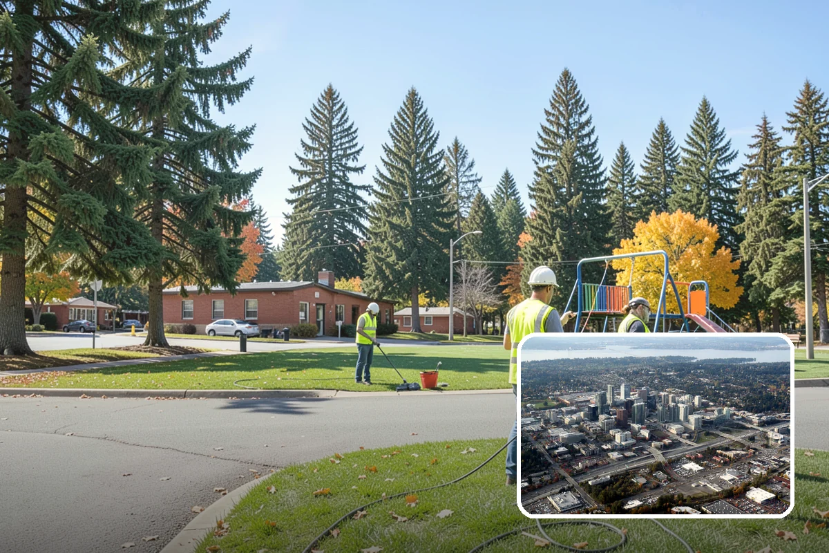 Turf Mowing in Bellevue, King County, WA - Consistently clean, even turf across all sites