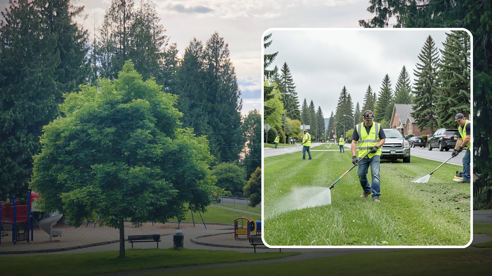 Turf Mowing in Bonney Lake, Pierce County, WA - Reliable scheduled mowing that keeps public lawns clean, even, and healthy throughout the growing season.