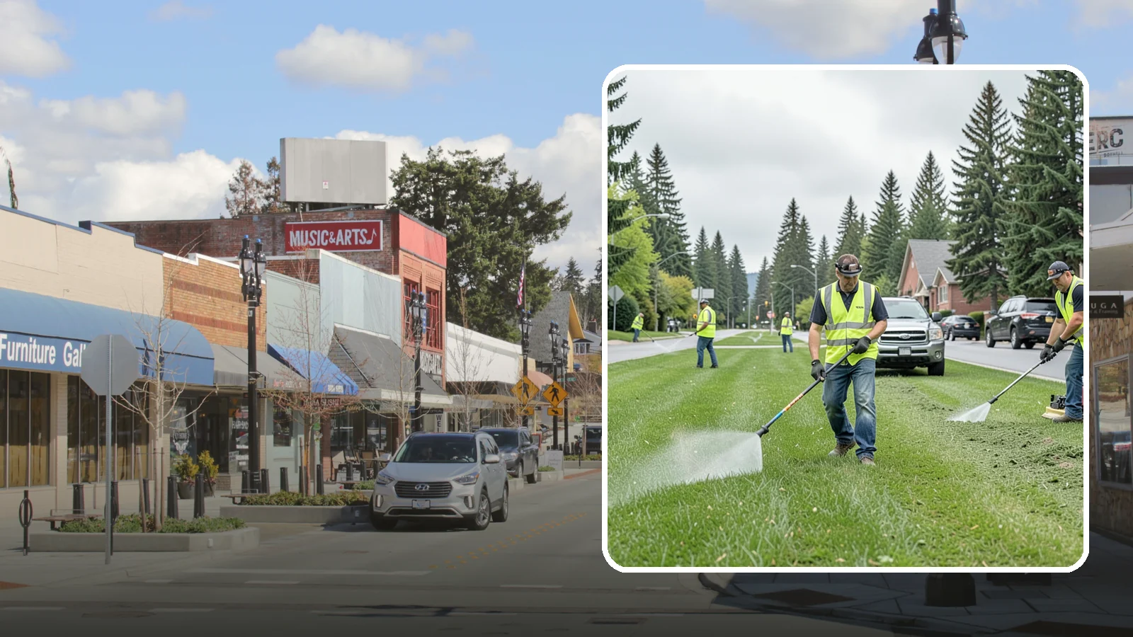 Turf Mowing in Bothell, King County, WA - Reliable scheduled mowing that keeps public lawns clean, even, and healthy throughout the growing season.