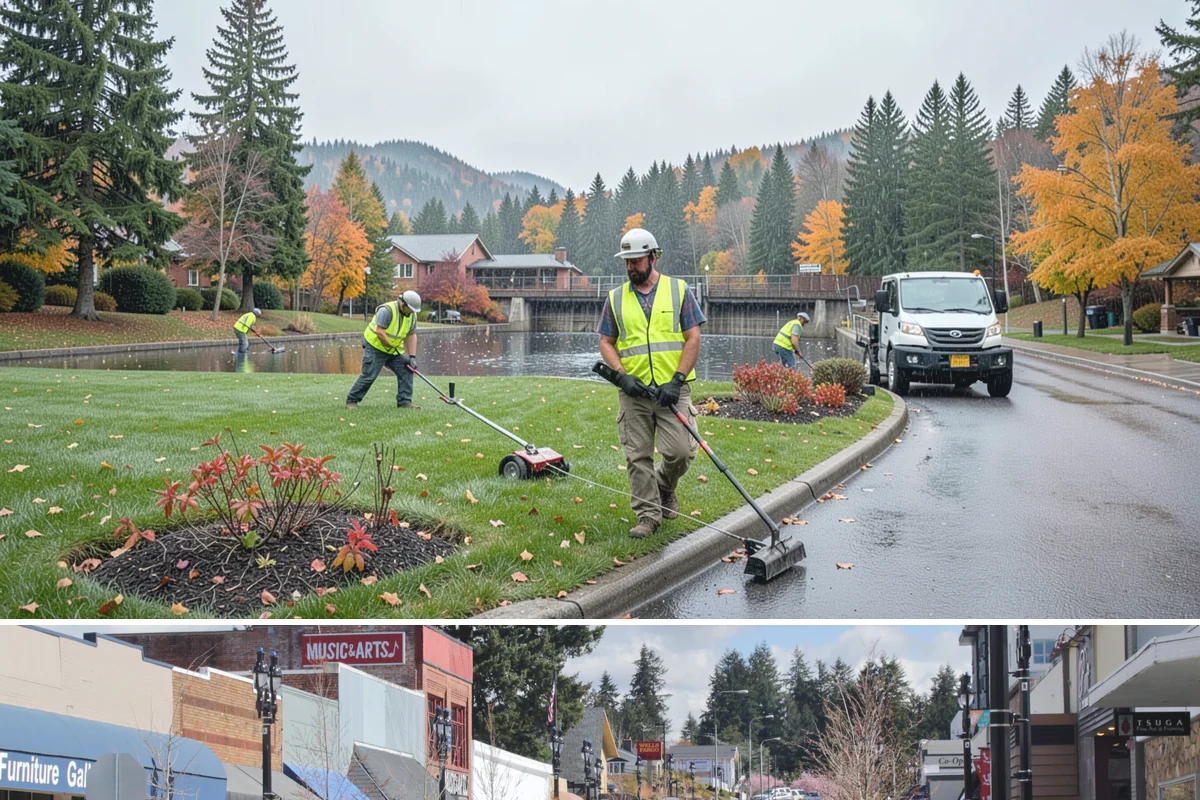 Turf Mowing in Bothell, King County, WA - Weekly or twice-weekly mowing runs from April into October as growth surges, tapering to monthly or as-needed cuts through the...
