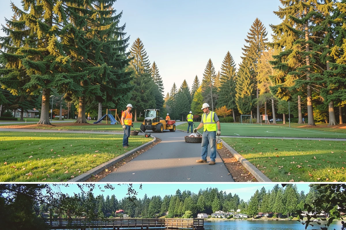 Turf Mowing in Federal Way, King County, WA - Weekly or twice-weekly mowing runs from April into October as growth surges, tapering to monthly or as-needed cuts through the...