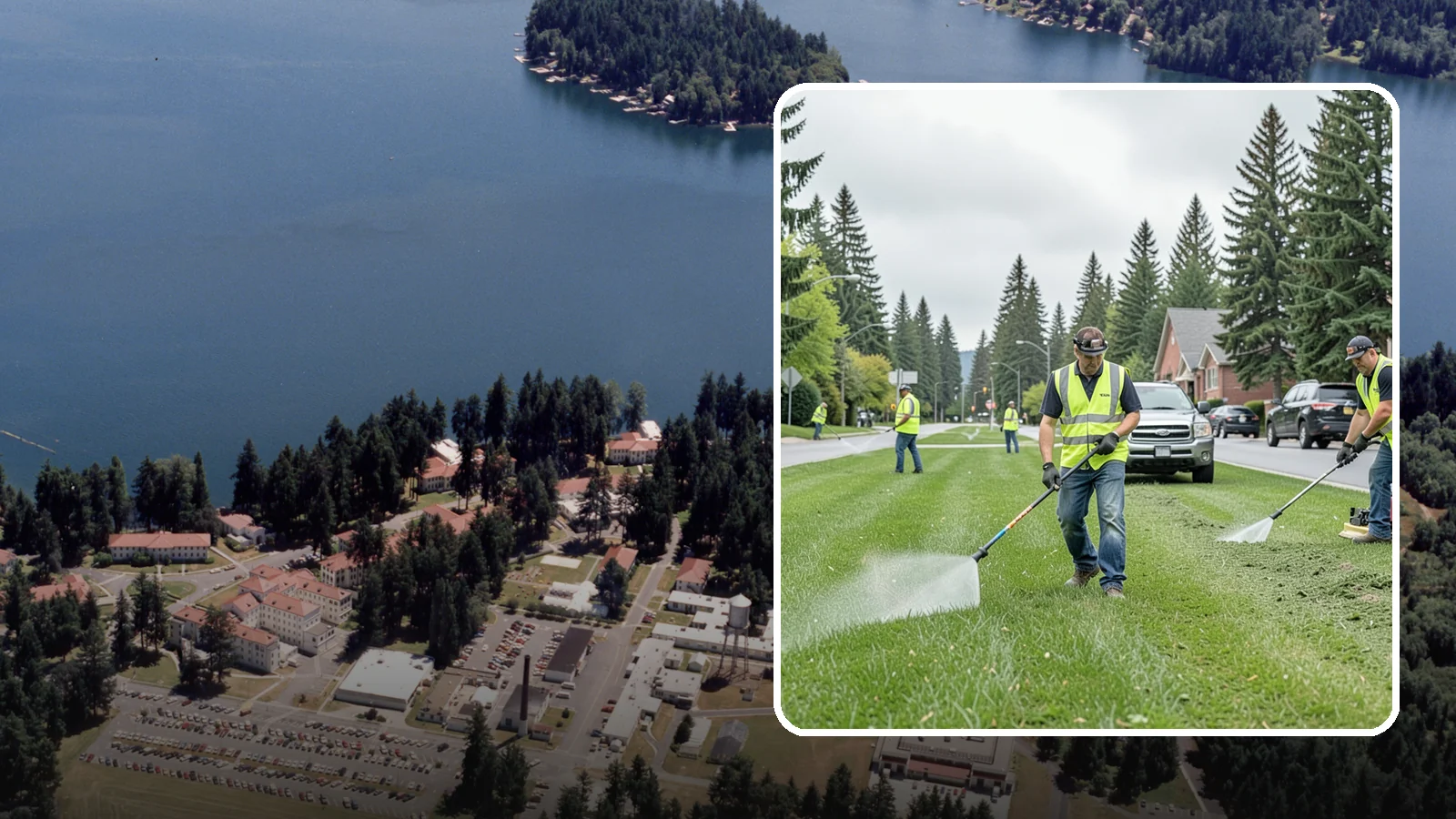 Turf Mowing in Lakewood, Pierce County, WA - Reliable scheduled mowing that keeps public lawns clean, even, and healthy throughout the growing season.