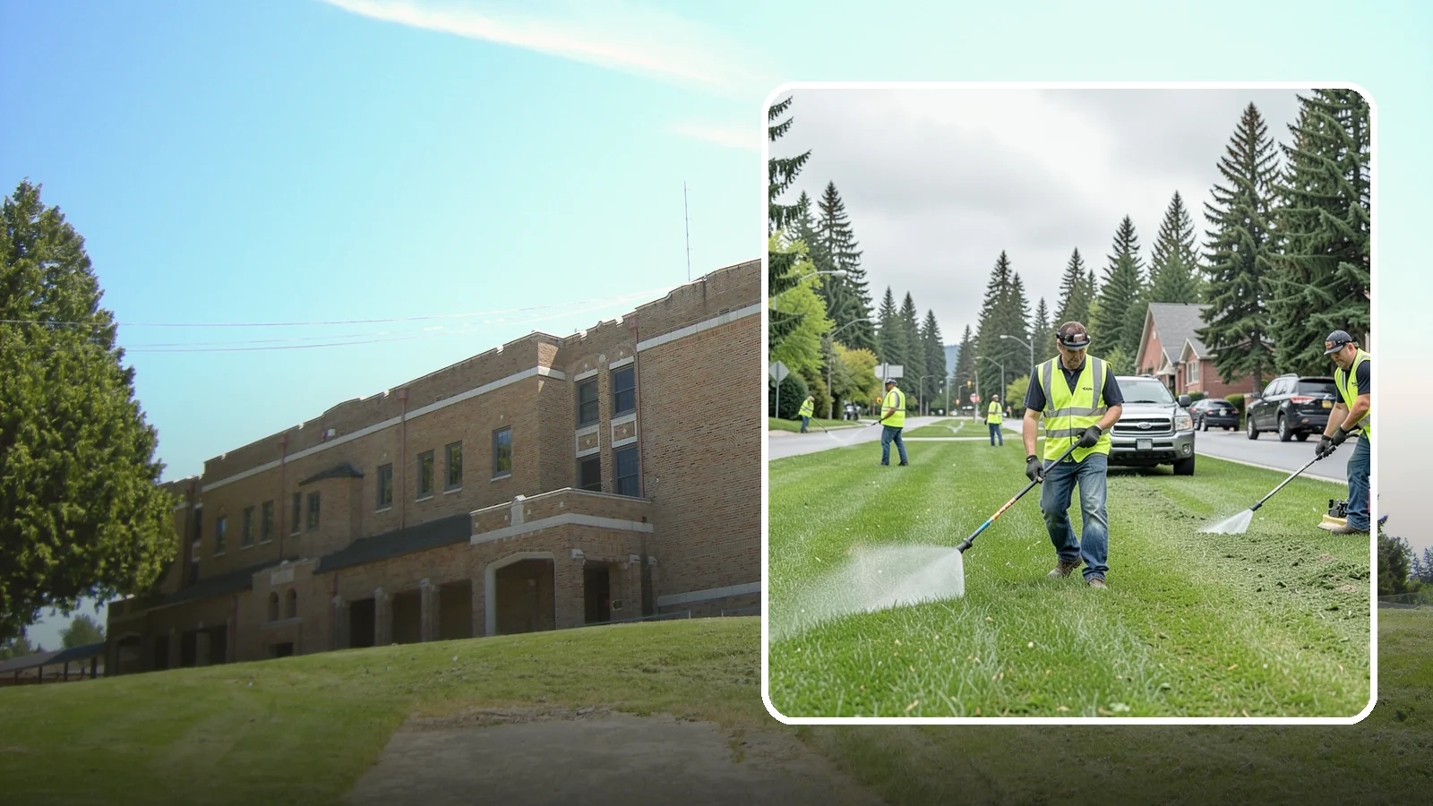 Turf Mowing in Maple Valley, King County, WA - Reliable scheduled mowing that keeps public lawns clean, even, and healthy throughout the growing season.