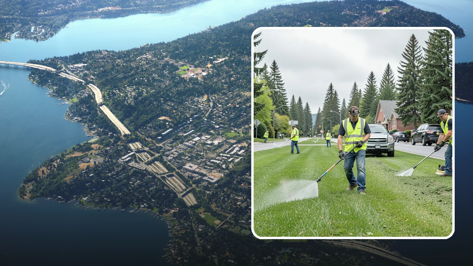 Turf Mowing in Mercer Island, King County, WA - Reliable scheduled mowing that keeps public lawns clean, even, and healthy throughout the growing season.