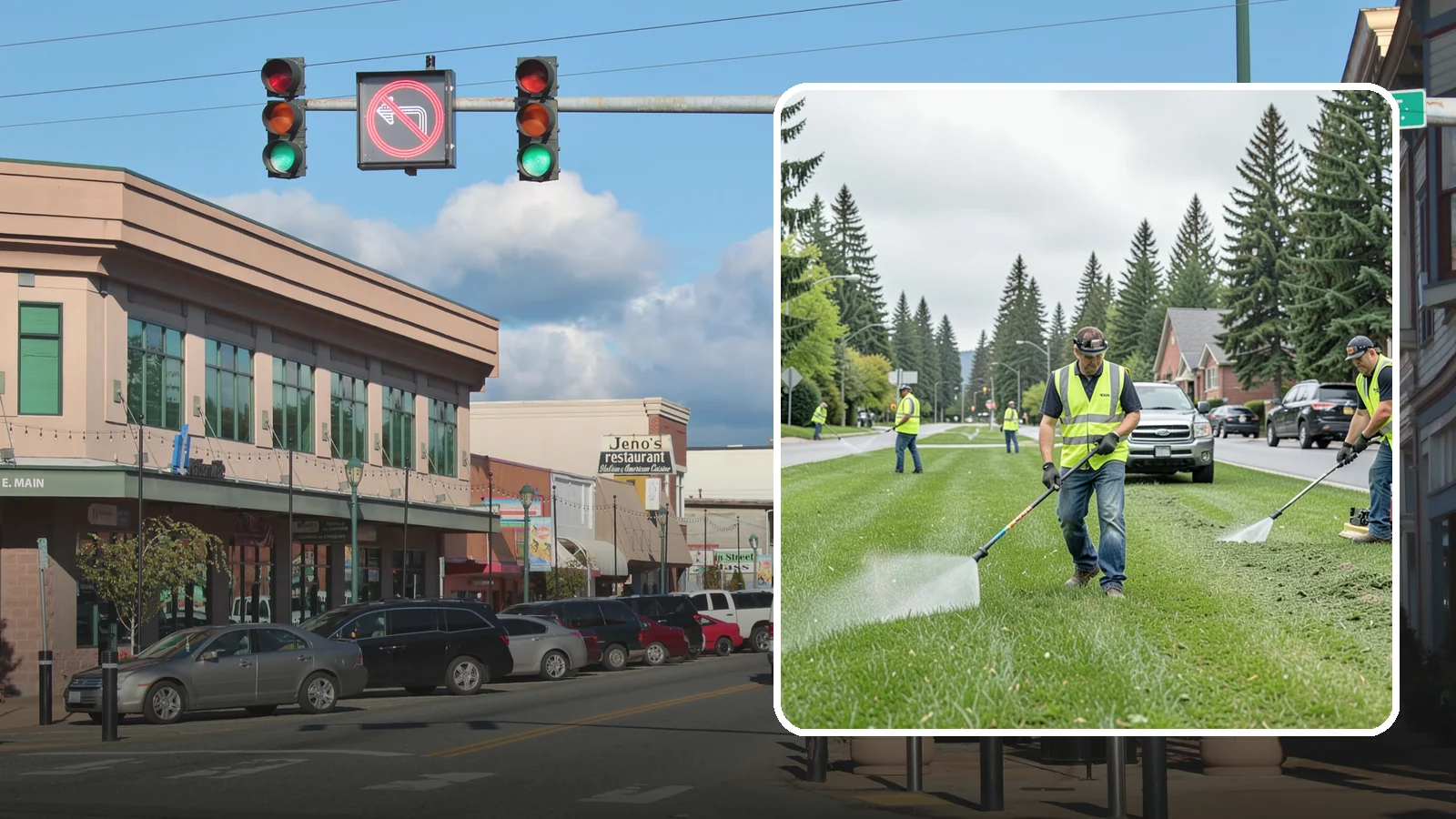 Turf Mowing in Monroe, Snohomish County, WA - Reliable scheduled mowing that keeps public lawns clean, even, and healthy throughout the growing season.