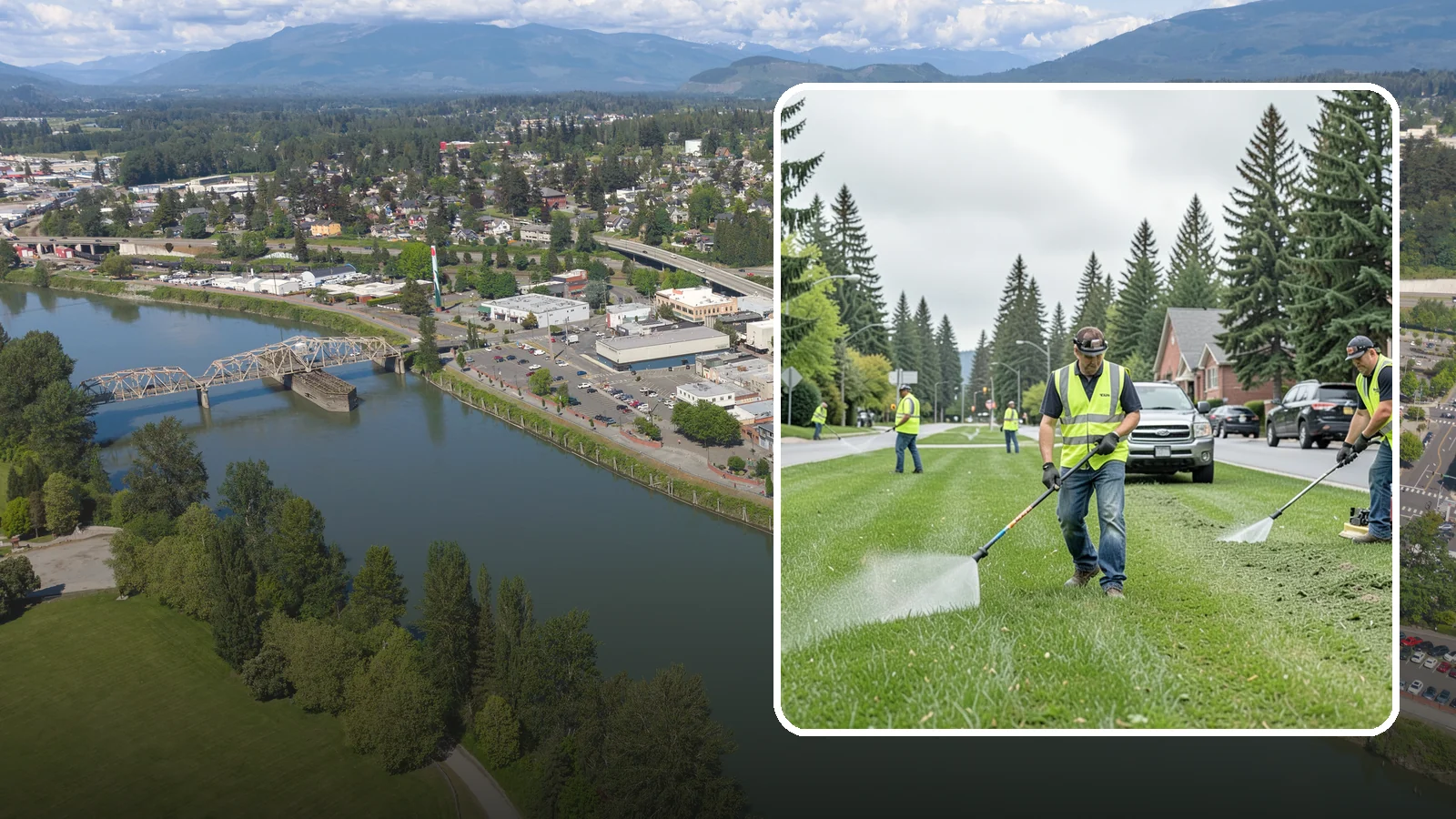 Turf Mowing in Mount Vernon, Skagit County, WA - Reliable scheduled mowing that keeps public lawns clean, even, and healthy throughout the growing season.