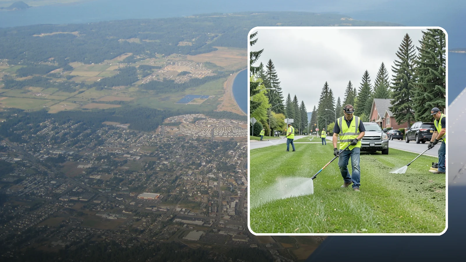 Turf Mowing in Oak Harbor, Island County, WA - Reliable scheduled mowing that keeps public lawns clean, even, and healthy throughout the growing season.