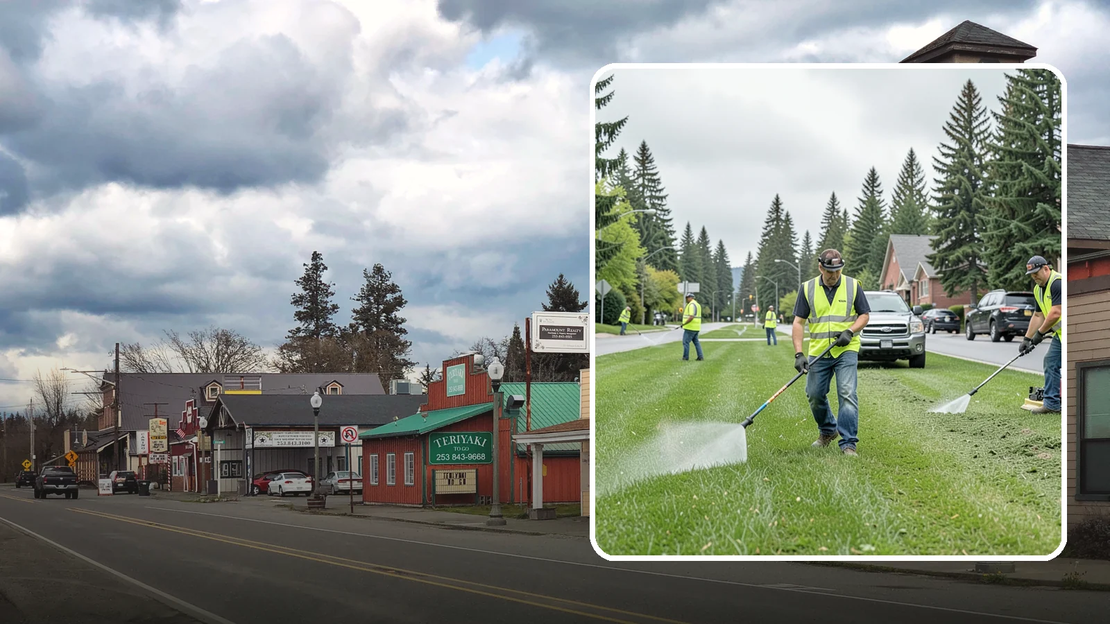 Turf Mowing in Roy, Pierce County, WA - Reliable scheduled mowing that keeps public lawns clean, even, and healthy throughout the growing season.