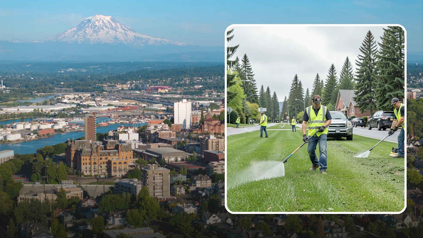 Turf Mowing in Tacoma, Pierce County, WA - Reliable scheduled mowing that keeps public lawns clean, even, and healthy throughout the growing season.