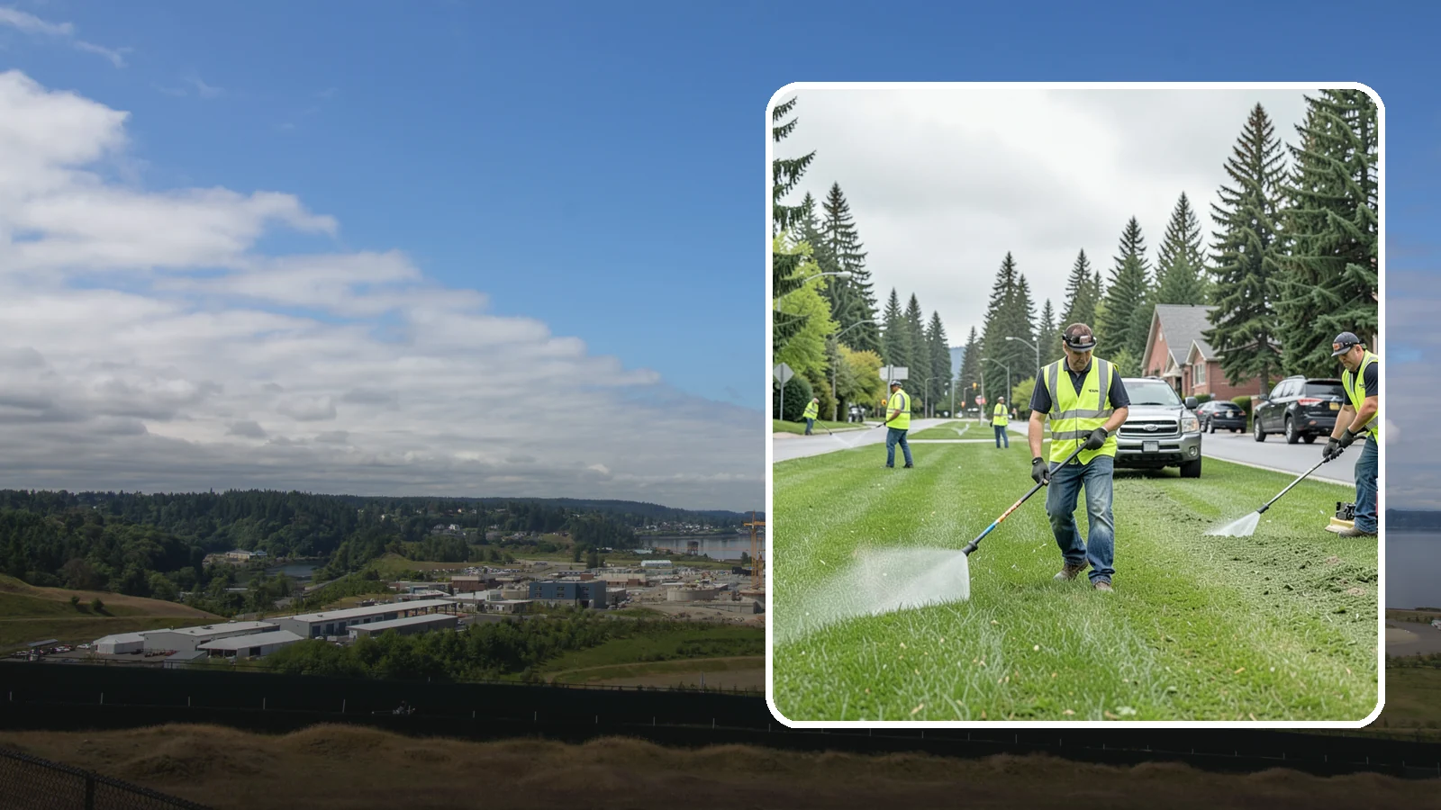 Turf Mowing in University Place, Pierce County, WA - Reliable scheduled mowing that keeps public lawns clean, even, and healthy throughout the growing season.