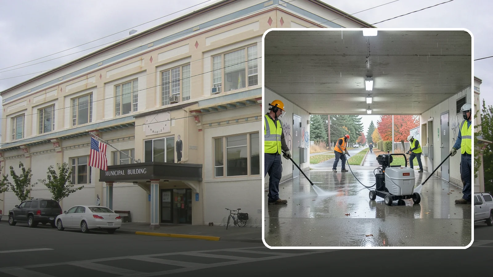 Underpass & Tunnel Cleaning in Anacortes, Skagit County, WA - We wash underpasses, tunnels, and pedestrian passages to remove grime, graffiti, and biohazards for Western Washington agencies.