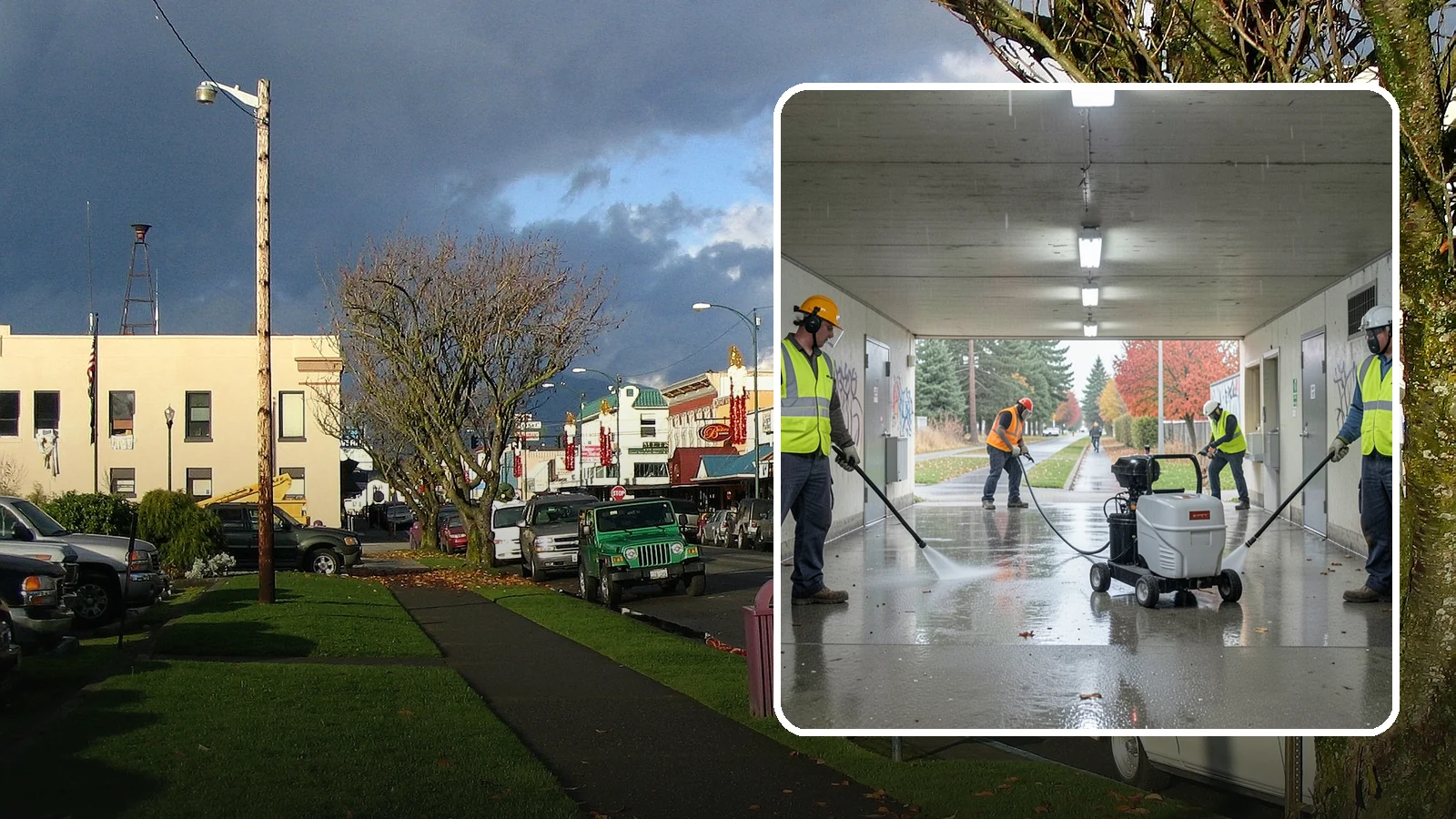 Underpass & Tunnel Cleaning in Arlington, Snohomish County, WA - We wash underpasses, tunnels, and pedestrian passages to remove grime, graffiti, and biohazards for Western Washington agencies.