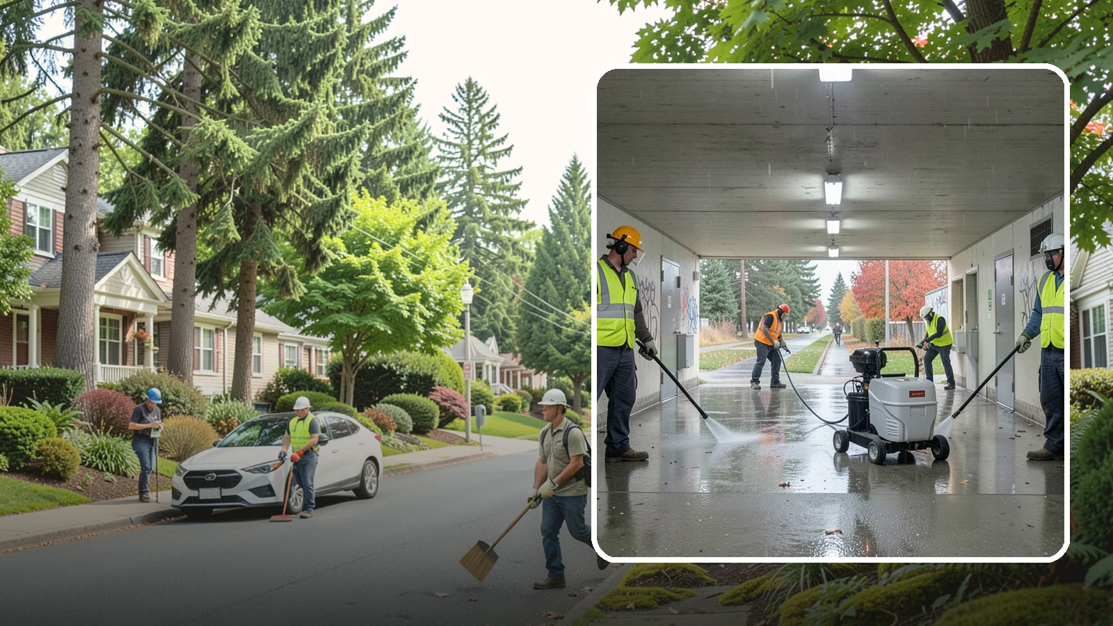 Underpass & Tunnel Cleaning in Beaux Arts Village, King County, WA - We wash underpasses, tunnels, and pedestrian passages to remove grime, graffiti, and biohazards for Western Washington agencies.
