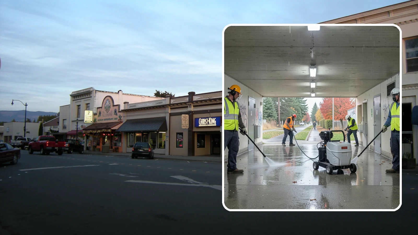 Underpass & Tunnel Cleaning in Burlington, Skagit County, WA - We wash underpasses, tunnels, and pedestrian passages to remove grime, graffiti, and biohazards for Western Washington agencies.