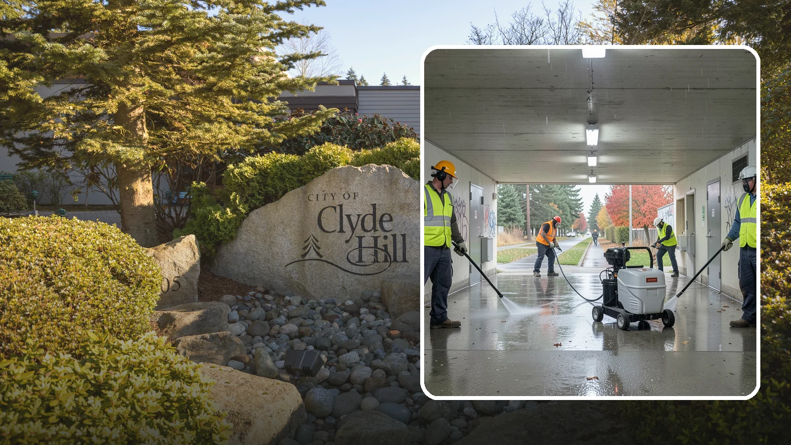 Underpass & Tunnel Cleaning in Clyde Hill, King County, WA - We wash underpasses, tunnels, and pedestrian passages to remove grime, graffiti, and biohazards for Western Washington agencies.