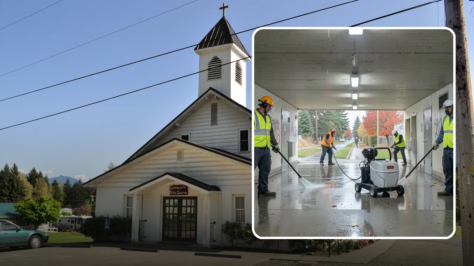 Underpass & Tunnel Cleaning in Concrete, Skagit County, WA - We wash underpasses, tunnels, and pedestrian passages to remove grime, graffiti, and biohazards for Western Washington agencies.