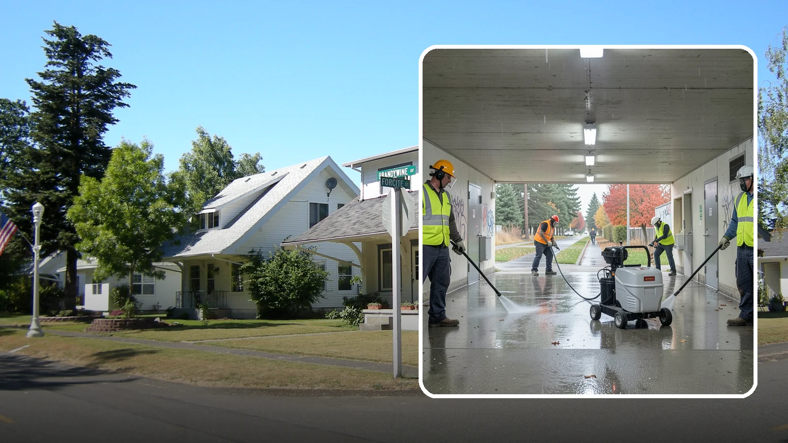 Underpass & Tunnel Cleaning in DuPont, Pierce County, WA - We wash underpasses, tunnels, and pedestrian passages to remove grime, graffiti, and biohazards for Western Washington agencies.