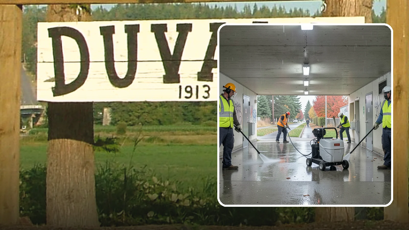 Underpass & Tunnel Cleaning in Duvall, King County, WA - We wash underpasses, tunnels, and pedestrian passages to remove grime, graffiti, and biohazards for Western Washington agencies.