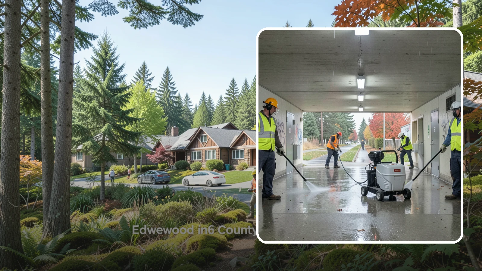 Underpass & Tunnel Cleaning in Edgewood, Pierce County, WA - We wash underpasses, tunnels, and pedestrian passages to remove grime, graffiti, and biohazards for Western Washington agencies.