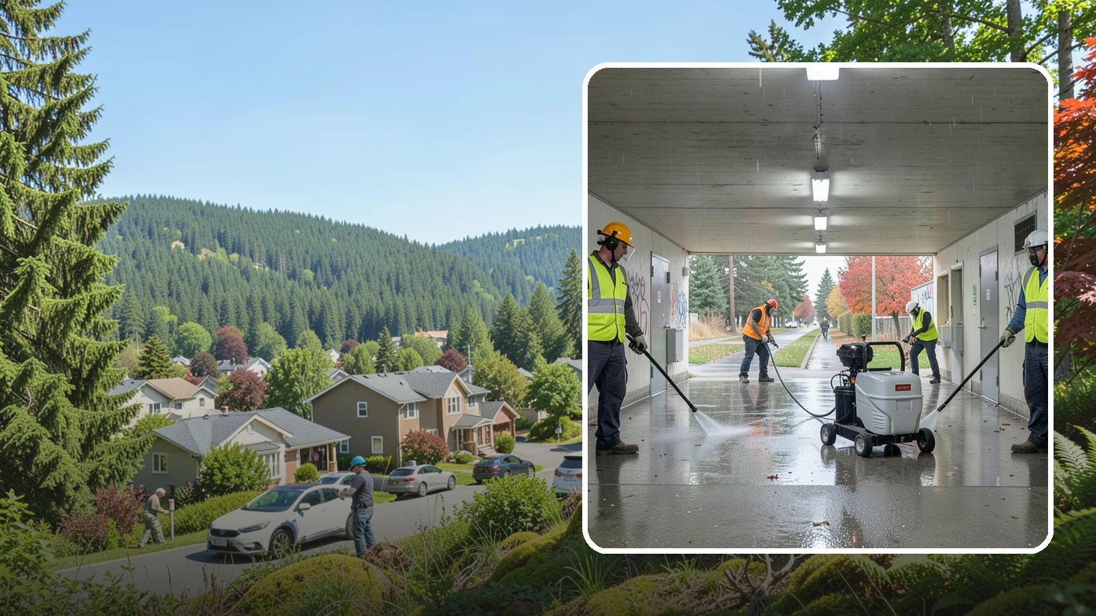 Underpass & Tunnel Cleaning in Index, Snohomish County, WA - We wash underpasses, tunnels, and pedestrian passages to remove grime, graffiti, and biohazards for Western Washington agencies.