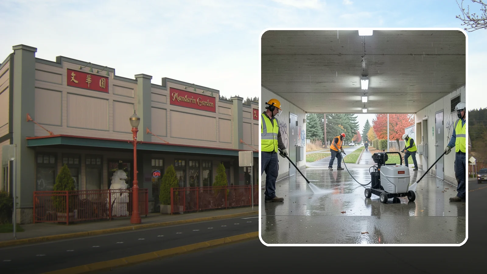 Underpass & Tunnel Cleaning in Issaquah, King County, WA - We wash underpasses, tunnels, and pedestrian passages to remove grime, graffiti, and biohazards for Western Washington agencies.