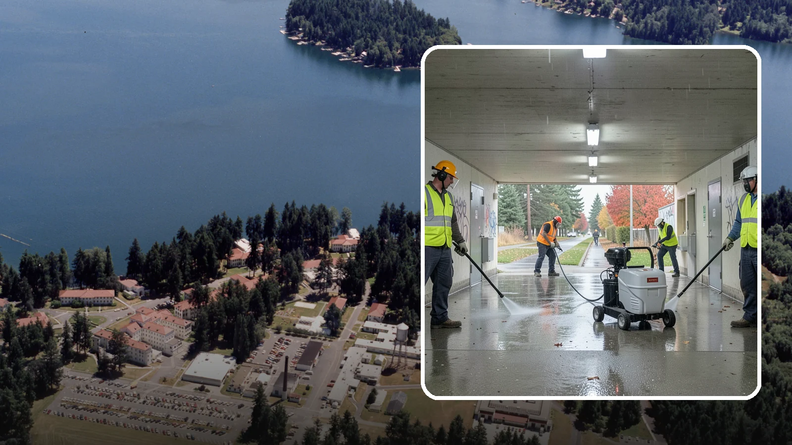 Underpass & Tunnel Cleaning in Lakewood, Pierce County, WA - We wash underpasses, tunnels, and pedestrian passages to remove grime, graffiti, and biohazards for Western Washington agencies.