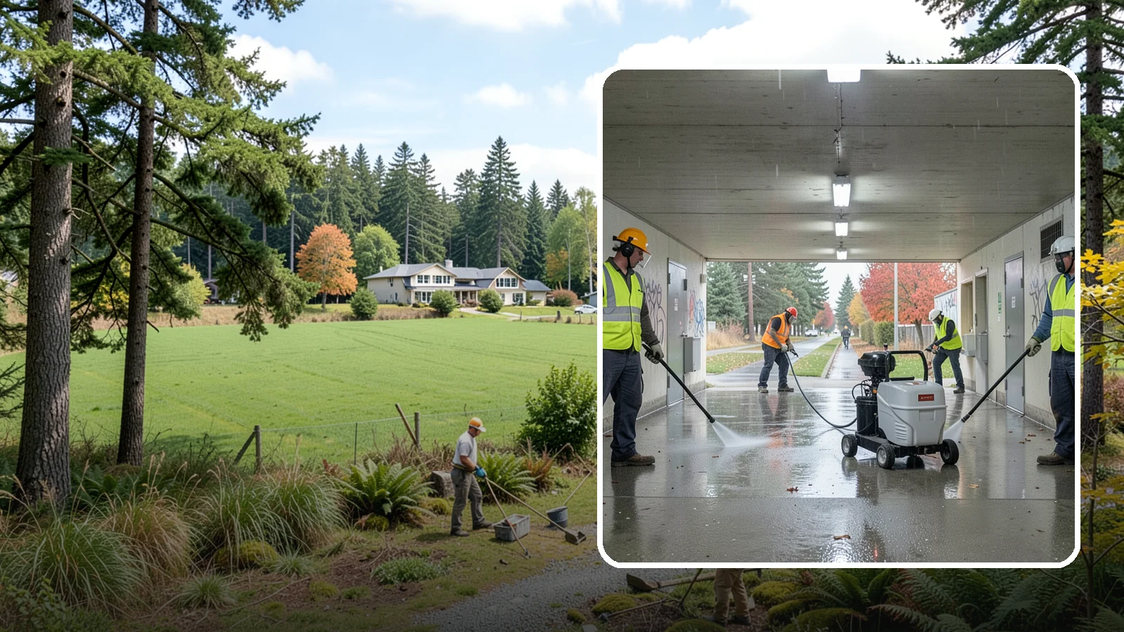 Underpass & Tunnel Cleaning in Lyman, Skagit County, WA - We wash underpasses, tunnels, and pedestrian passages to remove grime, graffiti, and biohazards for Western Washington agencies.