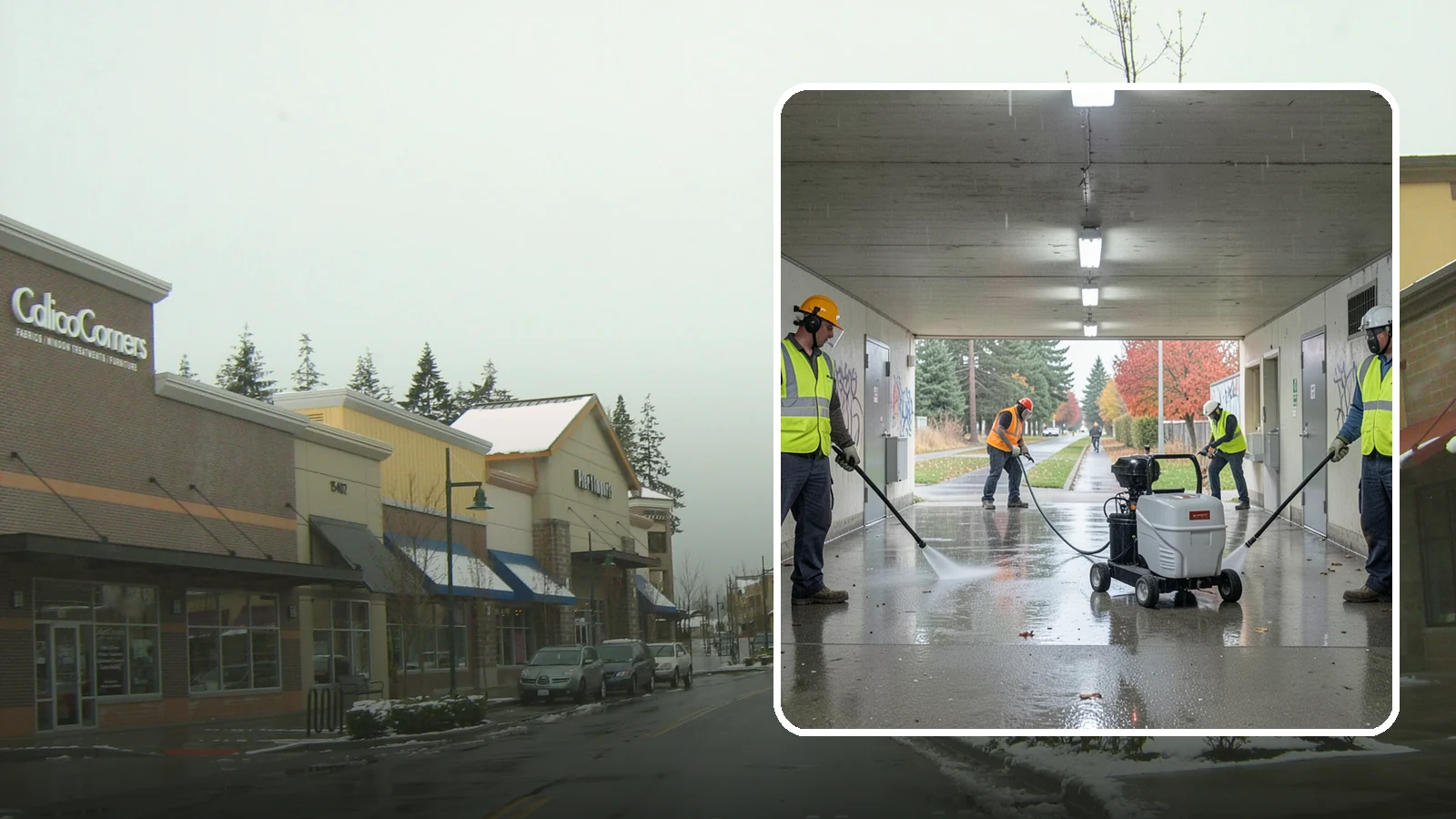 Underpass & Tunnel Cleaning in Mill Creek, Snohomish County, WA - We wash underpasses, tunnels, and pedestrian passages to remove grime, graffiti, and biohazards for Western Washington agencies.